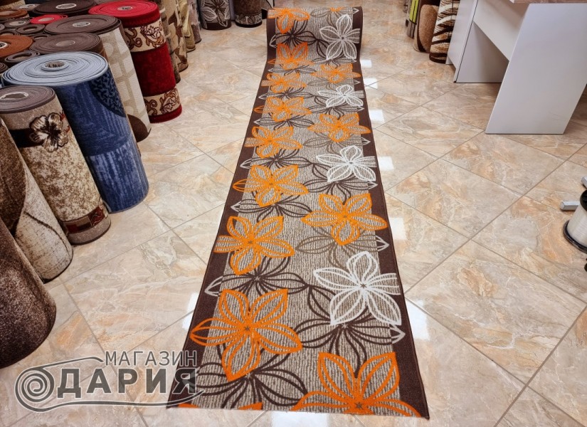 Мокетена пътека ERIKA 8013 beige/orange
